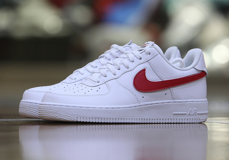 white air forces red tick